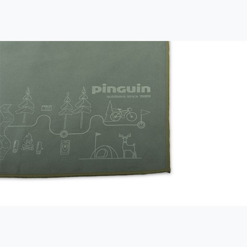 Πετσέτα Microfiber Pinguin Micro Towel Map XL grey 2