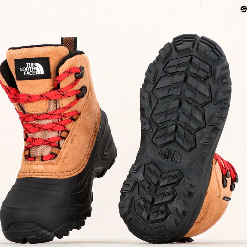 The North Face Chilkat V Lace αμυγδαλωτό βούτυρο/μαύρη παιδική μπότα πεζοπορίας 18