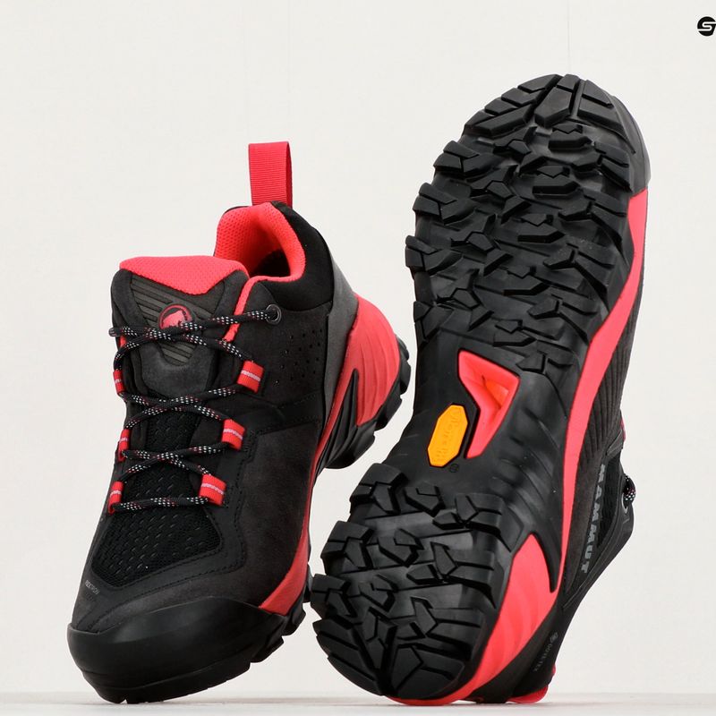 Γυναικείες μπότες πεζοπορίας Mammut Sapuen Low GTX black/sunset 19