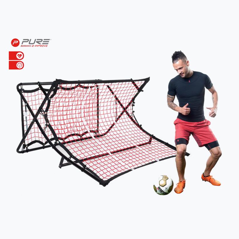 Pure2Improve P2I Ποδόσφαιρο Rebounder Red 2145 Εκπαιδευτής πλαισίου βόλεϊ 7