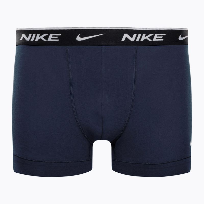 Ανδρικά σορτς μποξεράκια Nike Everyday Cotton Stretch Trunk 3Pk UB1 obsidian / game royal / black 5