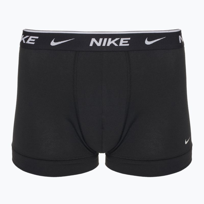 Ανδρικά σορτς μποξεράκια Nike Everyday Cotton Stretch Trunk 3 ζευγάρια λευκό/γκρι ερείκη/μαύρο 2