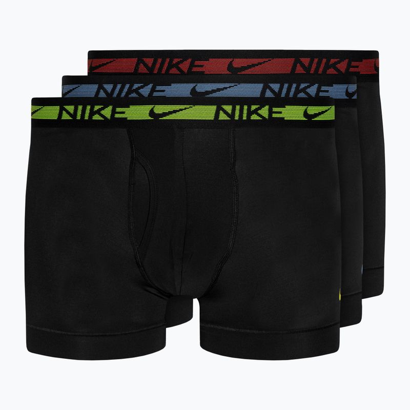 Ανδρικό μποξεράκι Nike Dri-FIT Ultra Stretch Micro Trunk 3 ζεύγη black/volt/blue/red