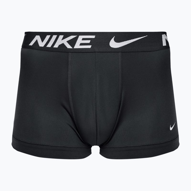 Nike Dri-Fit Essential ανδρικά σορτς μποξεράκια 3 ζευγάρια με εκτύπωση λογότυπου Nike/κρύο γκρι/μαύρο 2