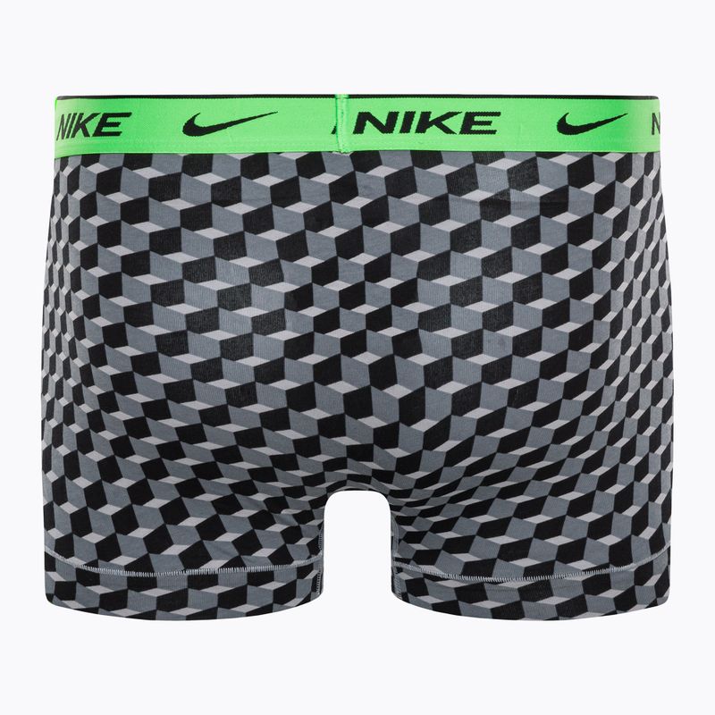 Ανδρικά σορτς μποξεράκια Nike Everyday Cotton Stretch Trunk 3Pk BAU geo block print/cool grey/black 3