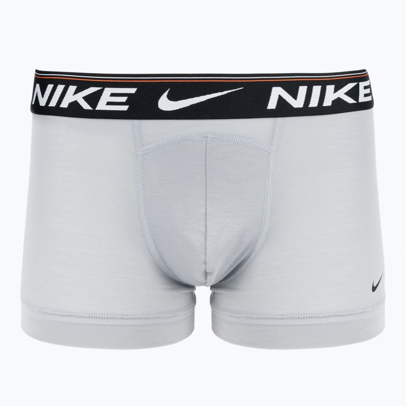 Ανδρικό μποξεράκι Nike Dri-FIT Ultra Comfort Trunk 3 ζεύγη grey/orange 2