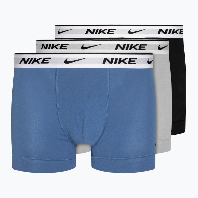 Ανδρικό μποξεράκι Nike Everyday Cotton Stretch Trunk 3 ζεύγη star blue/wolf grey/black white