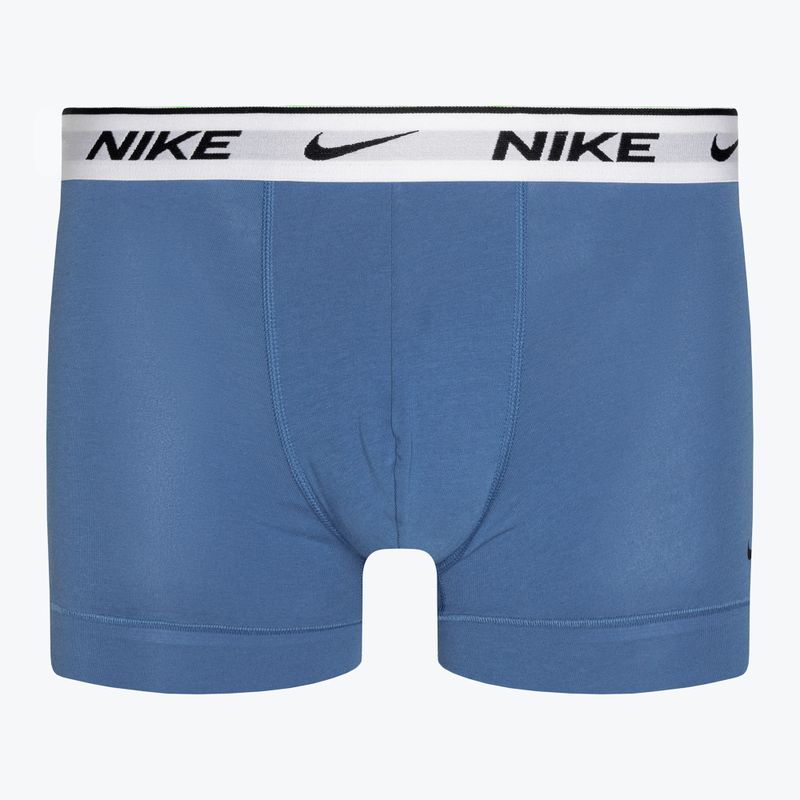 Ανδρικό μποξεράκι Nike Everyday Cotton Stretch Trunk 3 ζεύγη star blue/wolf grey/black white 2