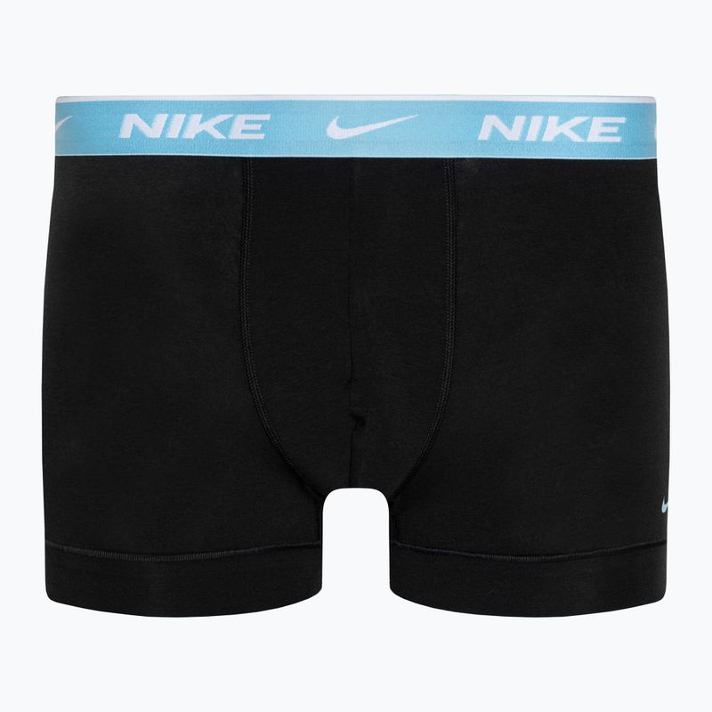 Ανδρικό μποξεράκι Nike Everyday Cotton Stretch Trunk 3 ζεύγη black/pear/aquarius/cark team red 2