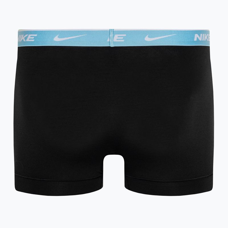 Ανδρικό μποξεράκι Nike Everyday Cotton Stretch Trunk 3 ζεύγη black/pear/aquarius/cark team red 3