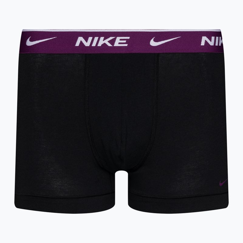 Ανδρικό μποξεράκι Nike Everyday Cotton Stretch Trunk 3 ζεύγη black/violet/orange 3