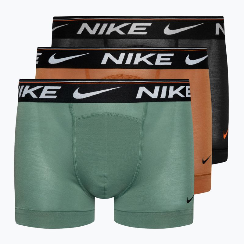 Ανδρικό μποξεράκι Nike Dri-FIT Ultra Comfort Trunk 3 ζεύγη turquoise/black/orange