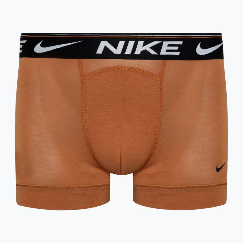 Ανδρικό μποξεράκι Nike Dri-FIT Ultra Comfort Trunk 3 ζεύγη turquoise/black/orange 3