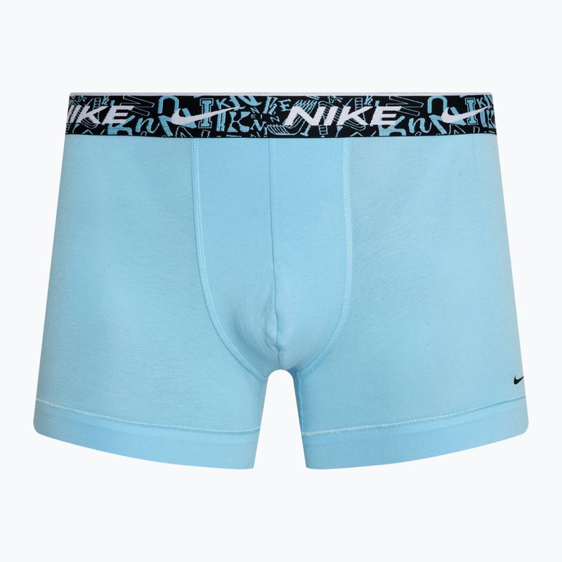 Ανδρικό μποξεράκι Nike Everyday Cotton Stretch Trunk 3 ζεύγη red/aquarius blue/stadium green 3