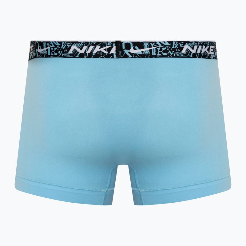 Ανδρικό μποξεράκι Nike Everyday Cotton Stretch Trunk 3 ζεύγη red/aquarius blue/stadium green 5