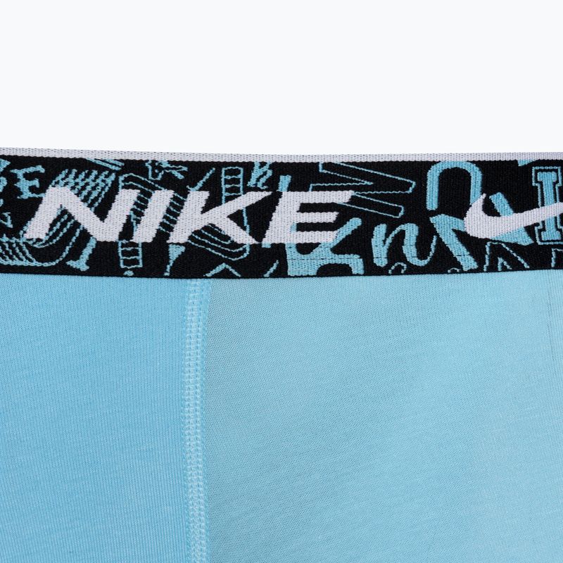 Ανδρικό μποξεράκι Nike Everyday Cotton Stretch Trunk 3 ζεύγη red/aquarius blue/stadium green 7