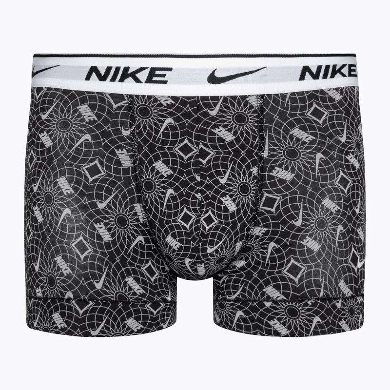 Ανδρικό μποξεράκι Nike Everyday Cotton Stretch Trunk 3 ζεύγη black/blue/grey 2