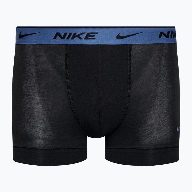 Ανδρικό μποξεράκι Nike Everyday Cotton Stretch Trunk 3 ζεύγη black/blue/grey 4