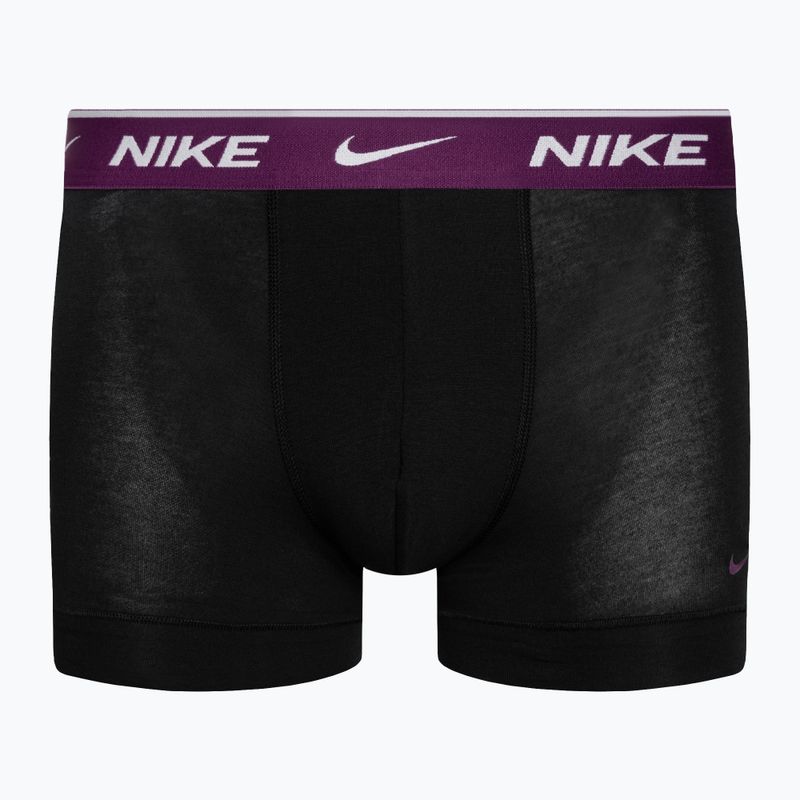 Ανδρικό μποξεράκι Nike Everyday Cotton Stretch Trunk 3 ζεύγη turquoise/violet/blue 2