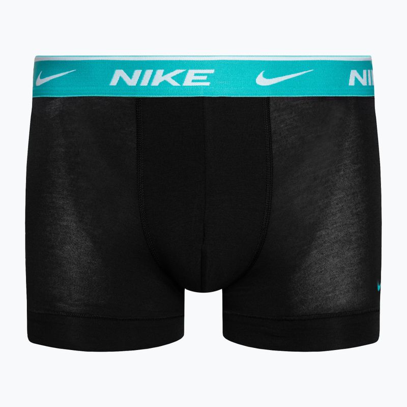 Ανδρικό μποξεράκι Nike Everyday Cotton Stretch Trunk 3 ζεύγη turquoise/violet/blue 4