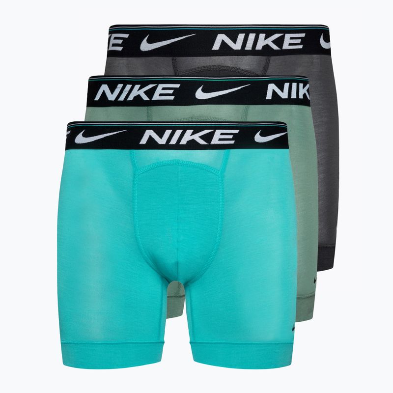 Ανδρικό μποξεράκι Nike Dri-FIT Ultra Comfort Brief 3 ζεύγη blue/grey/turquise