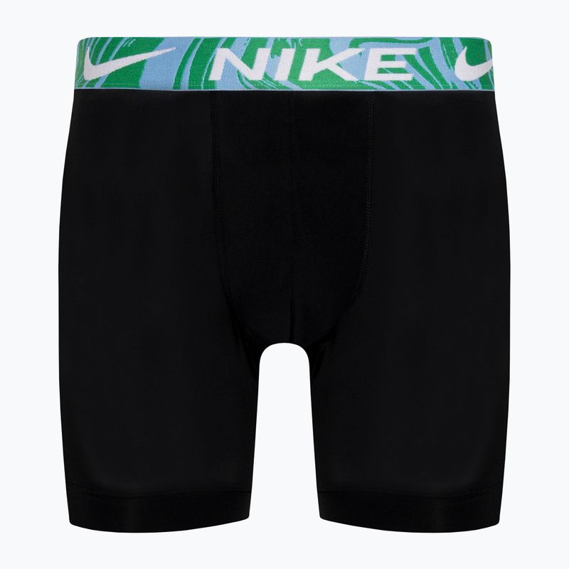 Ανδρικό μποξεράκι Nike Dri-Fit Essential Micro Boxer Brief 3 ζεύγη black/aquarius bleu/laser fuchsia/grey 2