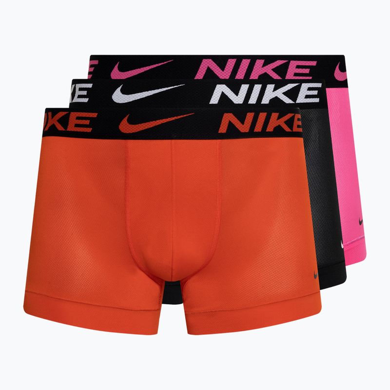 Ανδρικό μποξεράκι Nike Dri-FIT Cotton Trunk 3 ζεύγη picante red/laser fuchsia/black