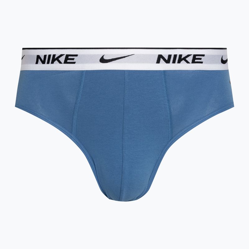 Ανδρικό σλιπ Nike Everyday Cotton Stretch Brief 3 ζεύγη star blue/wolf grey/black white 2