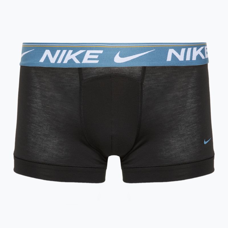 Ανδρικά σορτς μποξεράκια Nike Dri-FIT Ultra Comfort Trunk 3 ζευγάρια μαύρο χρυσό/καταιγίδα/μαύρο 3