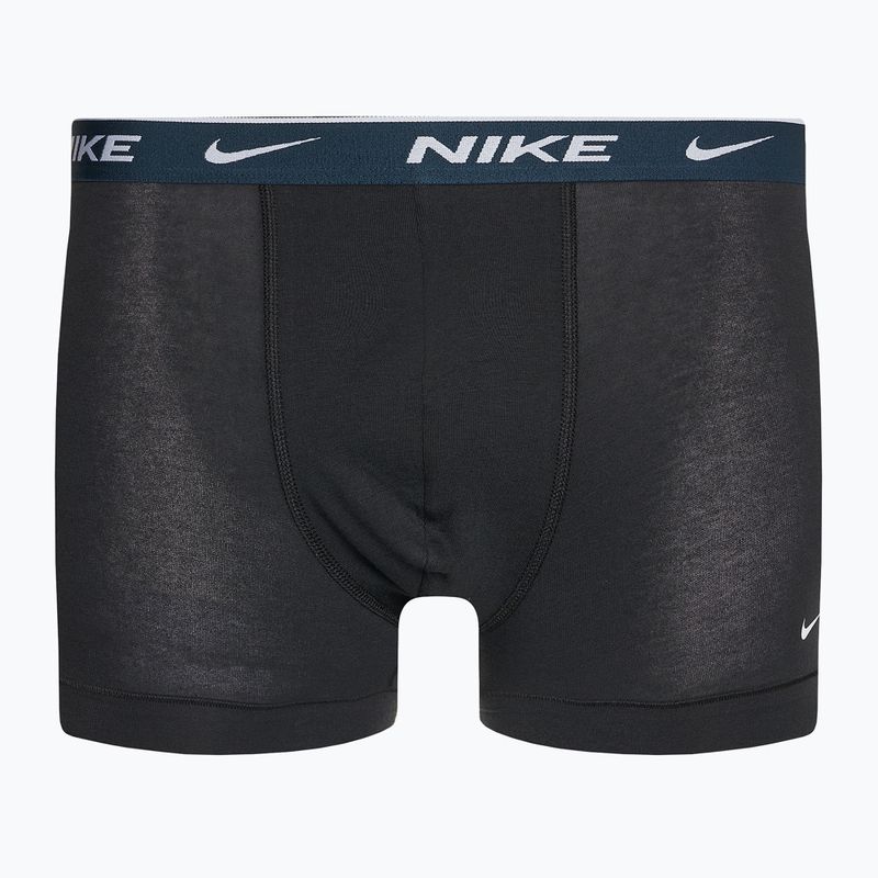 Ανδρικά σορτς μποξεράκια Nike Everyday Cotton Stretch Trunk 3 ζευγάρια μαύρο/μαύρο/μαύρο πορτοκαλί 5