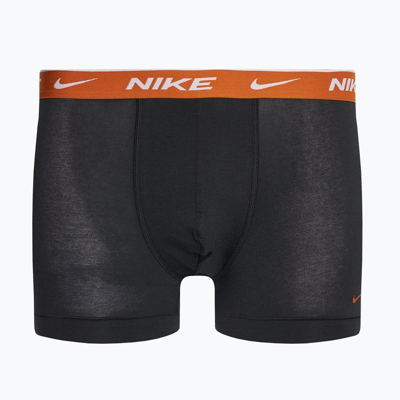 Ανδρικά σορτς μποξεράκια Nike Everyday Cotton Stretch Trunk 3 ζευγάρια μαύρο/μαύρο/μαύρο πορτοκαλί 6