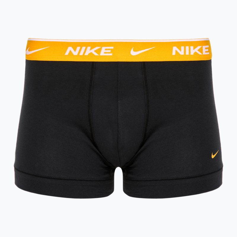 Ανδρικά σορτς μποξεράκια Nike Everyday Cotton Stretch Trunk 3 ζευγάρια μαύρο/χρυσό/κόκκινο βυσσινί 2