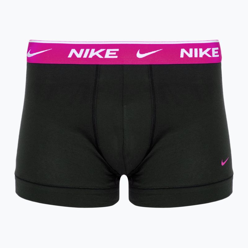 Ανδρικά σορτς μποξεράκια Nike Everyday Cotton Stretch Trunk 3 ζευγάρια μαύρο/χρυσό/κόκκινο βυσσινί 3