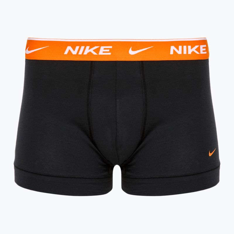 Ανδρικά σορτς μποξεράκια Nike Everyday Cotton Stretch Trunk 3 ζευγάρια μαύρο/χρυσό/κόκκινο βυσσινί 4