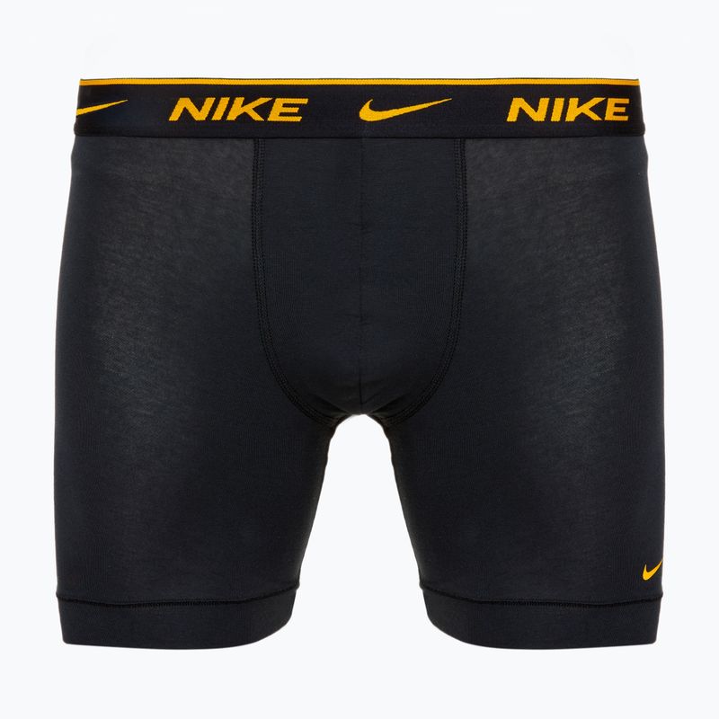 Ανδρικά μποξεράκια Nike Everyday Cotton Stretch 3 ζευγάρια μαύρο/χρυσό/μαύρο 4