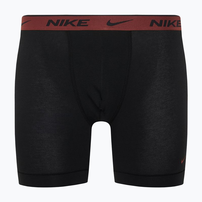 Nike Everyday Cotton Stretch ανδρικά σορτς μποξεράκια 3 ζευγάρια cyber μαύρο/γκρι δερμάτινο/σκούρο πόνι 5