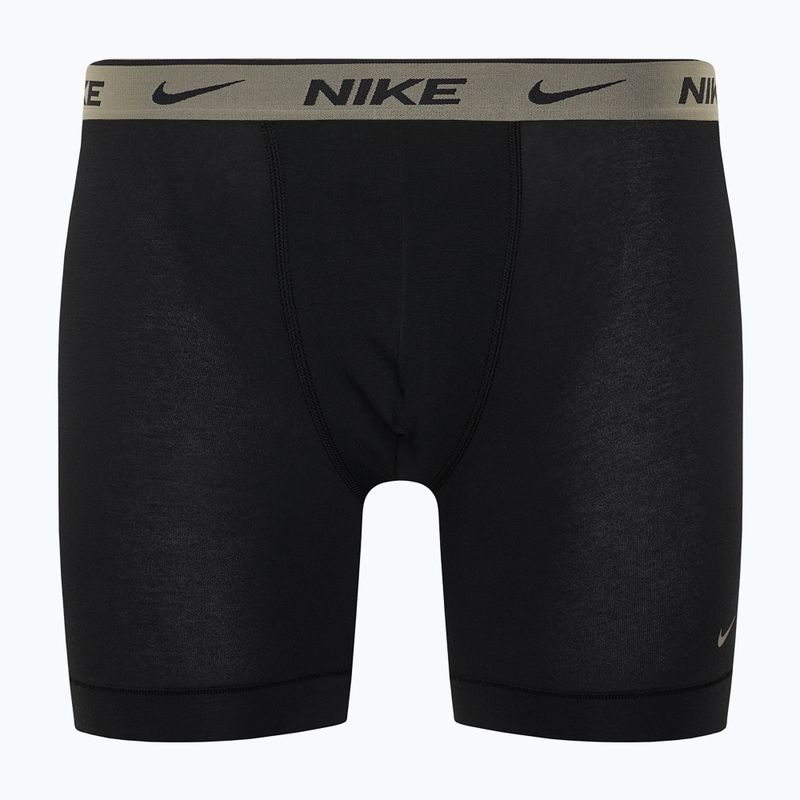 Nike Everyday Cotton Stretch ανδρικά σορτς μποξεράκια 3 ζευγάρια cyber μαύρο/γκρι δερμάτινο/σκούρο πόνι 6