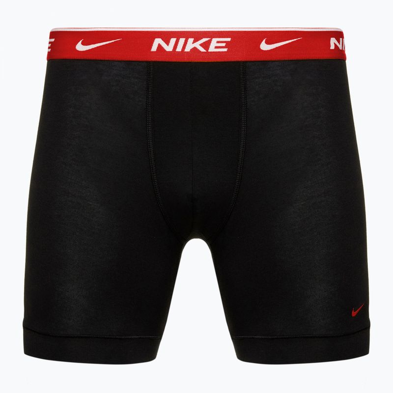 Ανδρικά σορτς μποξεράκια Nike Everyday Cotton Stretch 3 ζεύγη μαύρο ομαδικό πορτοκαλί/κόκκινο/μαύρο 2