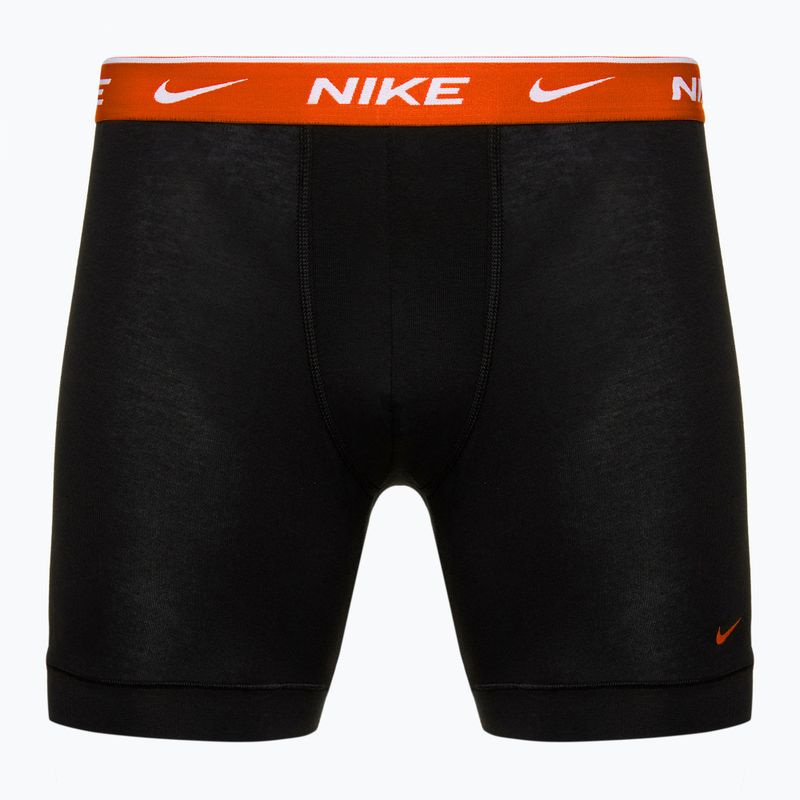 Ανδρικά σορτς μποξεράκια Nike Everyday Cotton Stretch 3 ζεύγη μαύρο ομαδικό πορτοκαλί/κόκκινο/μαύρο 3