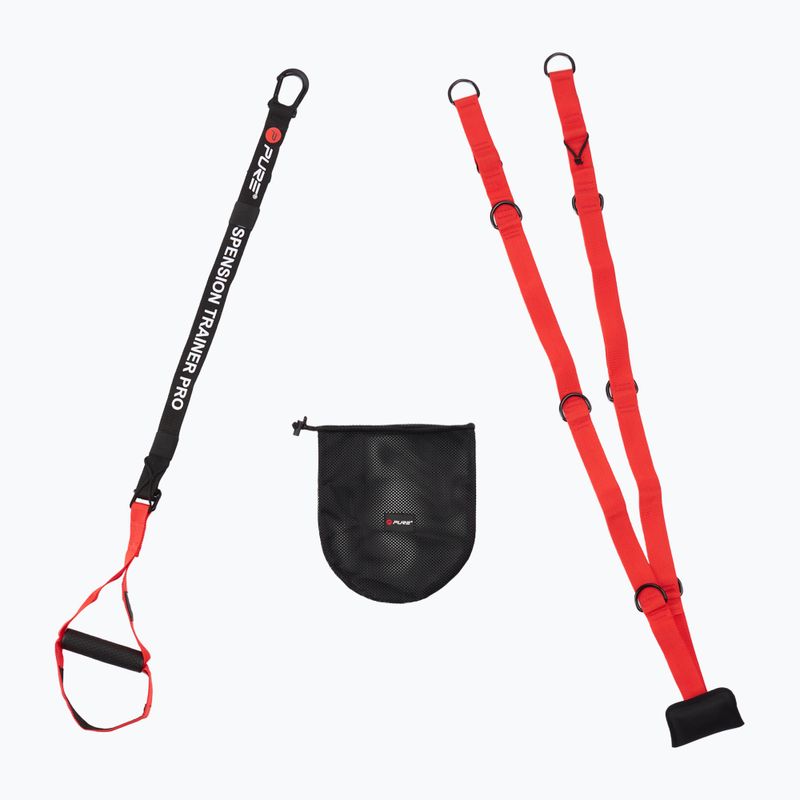 Pure2Improve Suspension Trainer Pro ιμάντες κόκκινο/μαύρο 2214 2