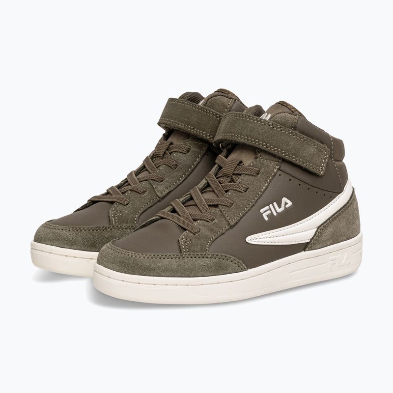 Παιδικά παπούτσια FILA Crew Velcro Mid olive night 9