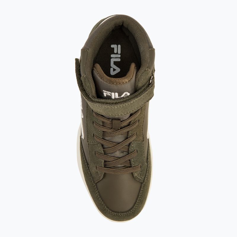 Παιδικά παπούτσια FILA Crew Velcro Mid olive night 5