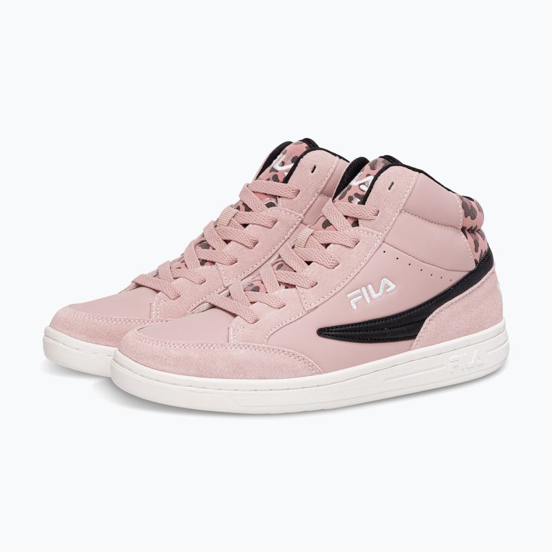 Παιδικά παπούτσια FILA Crew Mid pale mauve/leopard 2