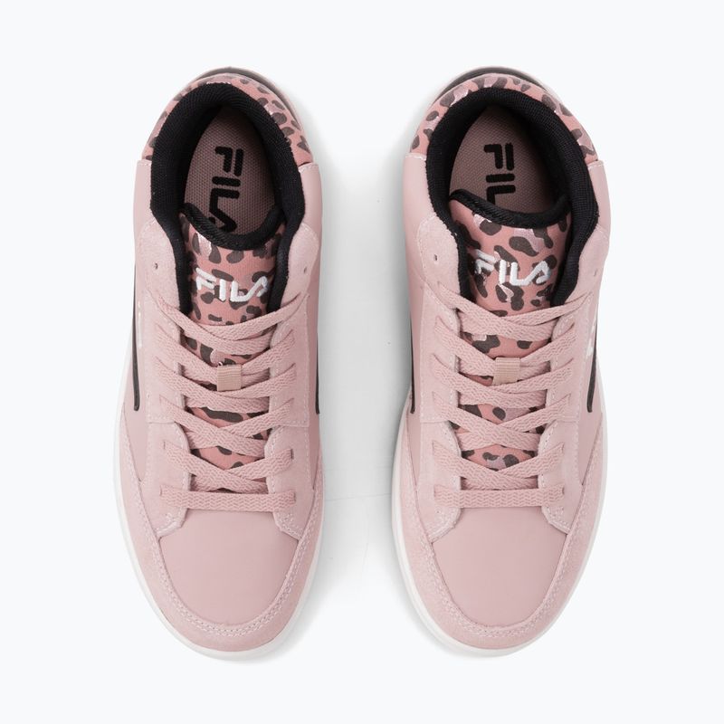 Παιδικά παπούτσια FILA Crew Mid pale mauve/leopard 4