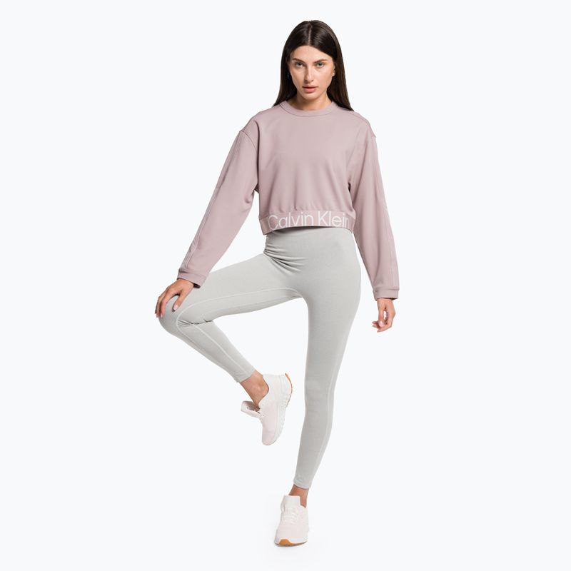 Γυναικείο φούτερ Calvin Klein Pullover φούτερ γκρι ροζ 2