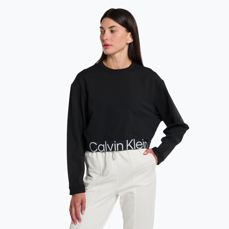 Γυναικείο φούτερ Calvin Klein Pullover μαύρη ομορφιά