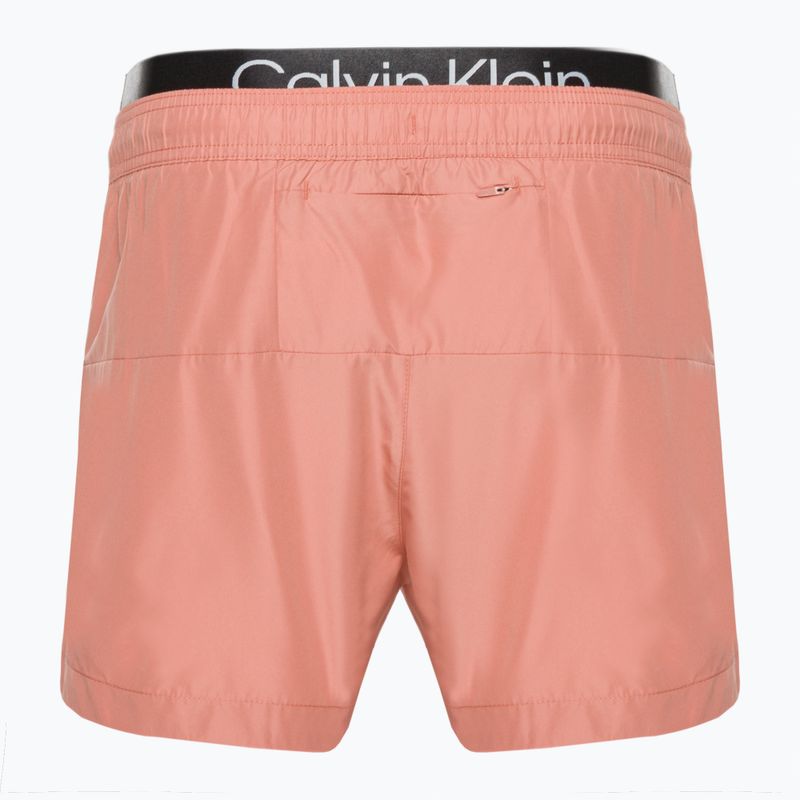 Ανδρικό Calvin Klein Short Double Wb ροζ μαγιό σορτς 2