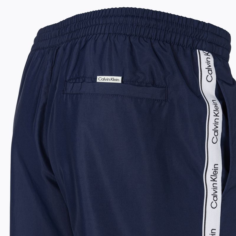 Ανδρικό Calvin Klein Medium Drawstring signature navy μαγιό σορτς 4