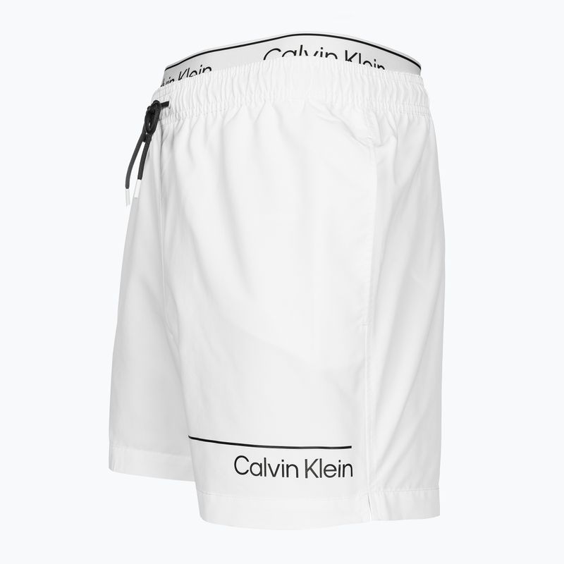 Ανδρικό Calvin Klein Medium Double WB κλασικό λευκό μαγιό σορτς 3