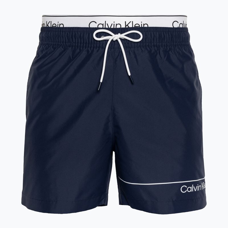 Ανδρικό Calvin Klein Medium Double WB signature navy μαγιό σορτς